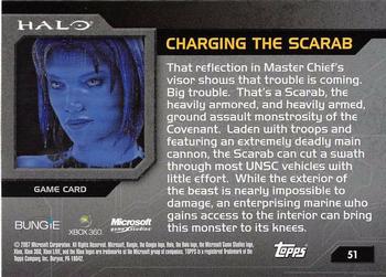 2007 Topps Halo #51 Charging the Scarab Back