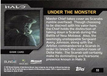 2007 Topps Halo #52 Under the Monster Back