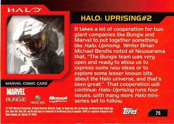 2007 Topps Halo #75 Uprising #2 Back