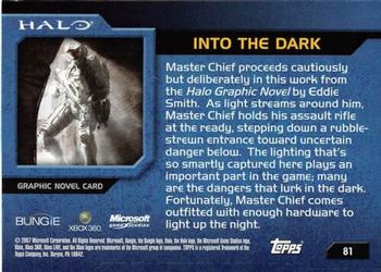 2007 Topps Halo #81 Into the Dark Back