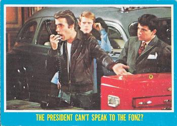 1976 O-Pee-Chee Happy Days #4 The President Can't Speak to the Fonz? Front