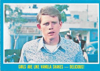 1976 O-Pee-Chee Happy Days #18 Girls Are Like Vanilla Shakes -- Delicious! Front