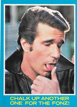 1976 O-Pee-Chee Happy Days #31 Chalk Up Another One for the Fonz! Front