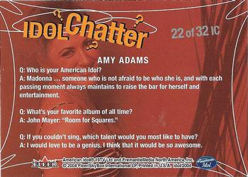 2004 Fleer American Idol Season 3 - Idol Chatter #IC22 Amy Adams Back