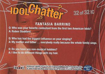 2004 Fleer American Idol Season 3 - Idol Chatter #IC32 Fantasia Barrino Back