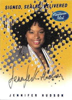2004 Fleer American Idol Season 3 - Signed Sealed Delivered Autographs #SSD-JH Jennifer Hudson Front