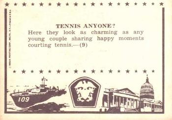 1963 Rosan John F. Kennedy #9 Tennis Anyone? Back