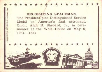 1963 Rosan John F. Kennedy #35 Decorating Spaceman Back