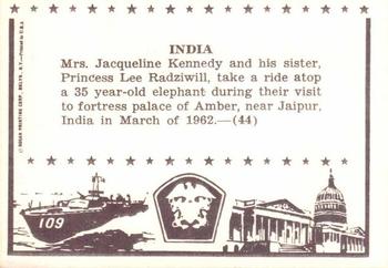 1963 Rosan John F. Kennedy #44 India Back