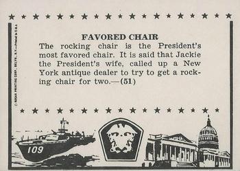 1963 Rosan John F. Kennedy #51 Favored Chair Back