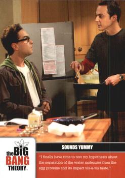 2012 Cryptozoic The Big Bang Theory Seasons 1 & 2 #15 Sounds Yummy Front