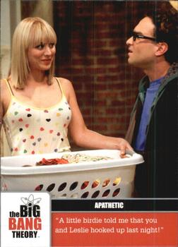 2012 Cryptozoic The Big Bang Theory Seasons 1 & 2 #20 Apathetic Front