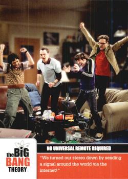 2012 Cryptozoic The Big Bang Theory Seasons 1 & 2 #29 No Universal Remote  Required Front