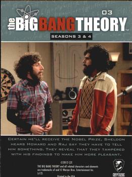 2013 Cryptozoic The Big Bang Theory Seasons 3 & 4 #03 