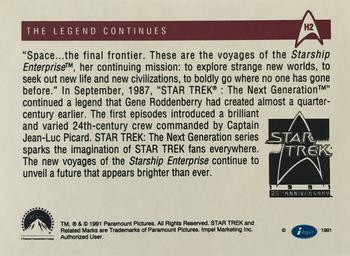 1991 Impel Star Trek 25th Anniversary - Holograms #H2 The Legend Continues Back