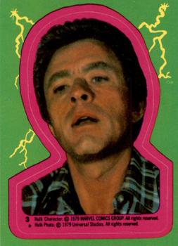 1979 Topps The Incredible Hulk - Stickers #3 Hope Through Hypnotherapy Front