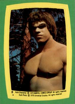 1979 Topps The Incredible Hulk - Stickers #5 The Monster Within Us All Front