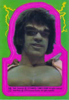 1979 Topps The Incredible Hulk - Stickers #15 Friend ... or Fiend? Front