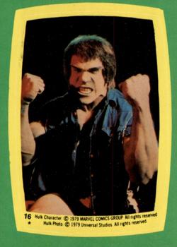 1979 Topps The Incredible Hulk - Stickers #16 Ferrigno in Character Front