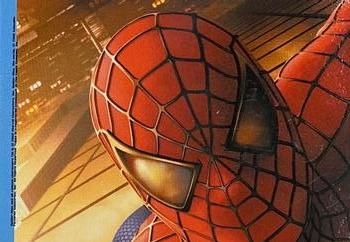 2002 Topps Spider-Man - Spider-Sense Glow Puzzle #3 Spider-Man Back