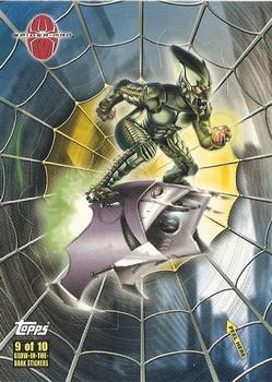 2002 Topps Spider-Man - Spider-Sense Glow Puzzle #9 Green Goblin Front