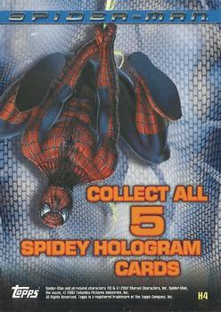 2002 Topps Spider-Man - Holograms #H4 Spider-Man Back