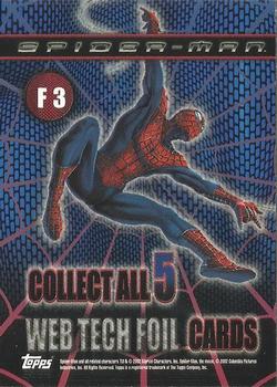 2002 Topps Spider-Man - Web-Tech Foil #F3 Spider-Man Back