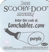 2002 Lunchables Scooby-Doo #4 Daphne Back