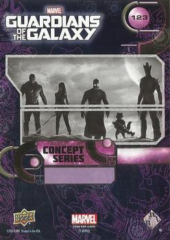 2014 Upper Deck Guardians of the Galaxy #123 Team silhouetted from wasteland Back