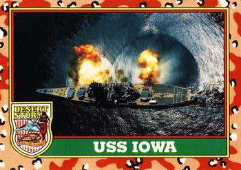 1991 Topps Desert Storm Glossy #59 USS Iowa Front