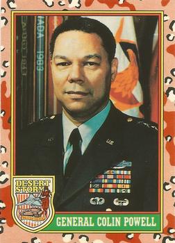 1991 Topps Desert Storm Glossy #2 General Colin Powell Front