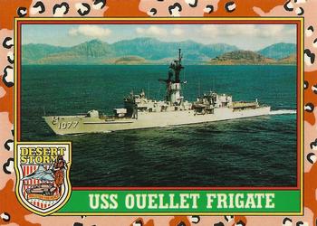 1991 Topps Desert Storm Glossy #61 USS Ouellet Front