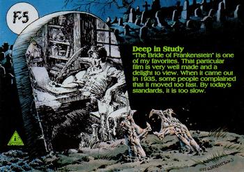 1993 FPG Bernie Wrightson - Frankenstein #F-5 Deep In Study Back