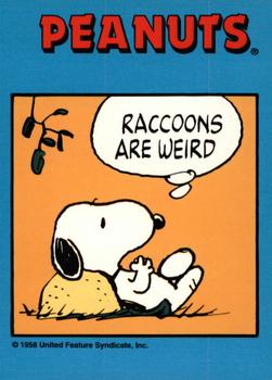 1992 ProSport Specialties Peanuts Classics #1 Raccoons are weird Front
