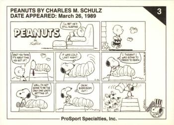 1992 ProSport Specialties Peanuts Classics #3 I'll bet he's still sleeping Back