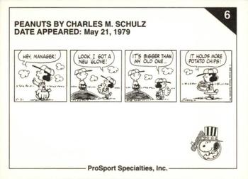 1992 ProSport Specialties Peanuts Classics #6 Hey, Manager! Back