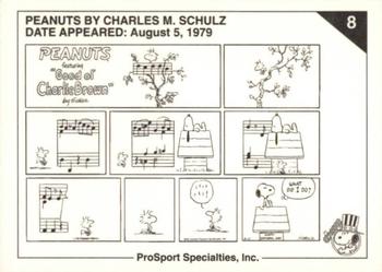 1992 ProSport Specialties Peanuts Classics #8 Woodstock Back