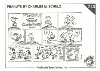 1992 ProSport Specialties Peanuts Classics #240 I think you're right .. Six bonks is a new record . Back