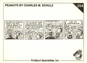 1992 ProSport Specialties Peanuts Classics #254 Ask me something else .. Back