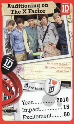 2013 Top Trumps One Direction Minis #NNO Auditioning On The X Factor Front
