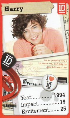 2013 Top Trumps One Direction Minis #NNO Harry Front