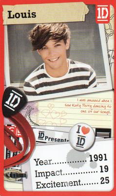 2013 Top Trumps One Direction Minis #NNO Louis Front