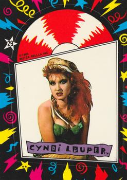 1985 Topps Cyndi Lauper - Stickers #29 Puzzle Row 4 Column 2 Front
