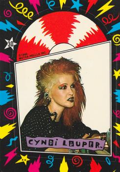 1985 Topps Cyndi Lauper - Stickers #30 Puzzle Row 4 Column 3 Front