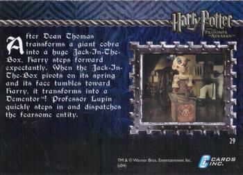 2004 Cards Inc. Harry Potter and the Prisoner of Azkaban #29 Repelling a Boggart Back