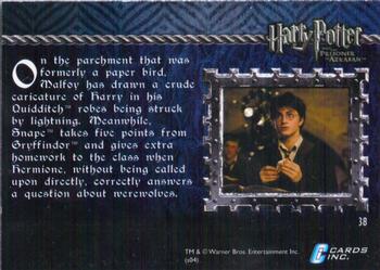 2004 Cards Inc. Harry Potter and the Prisoner of Azkaban #38 The 'Moth' Parchment Back