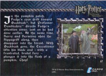 2004 Cards Inc. Harry Potter and the Prisoner of Azkaban #67 Dumbledore's Diversion Back