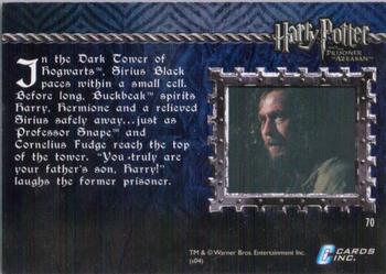 2004 Cards Inc. Harry Potter and the Prisoner of Azkaban #70 Freeing Sirius Black Back