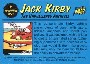 1994 Comic Images Jack Kirby: The Unpublished Archives #35 Manfitting Boat Back