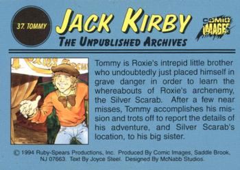 1994 Comic Images Jack Kirby: The Unpublished Archives #37 Tommy Back